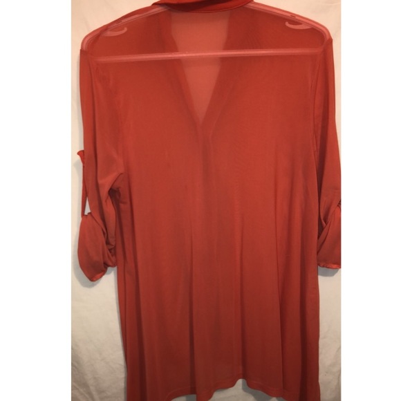 Red coral blouse - Picture 2 of 2